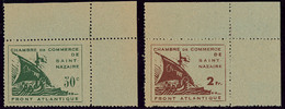 (*) St Nazaire. Nos 8, 9, Tous Deux Cdf. - TB - War Stamps