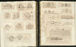 LETTRE Collection. 1692-1870, Ensemble D'environ 600 Empreintes Pour Papiers Timbrés Ou Taxes Fiscales + Divers Cachets - Other & Unclassified