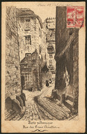 LETTRE Illustration à La Main. "Paris Pittoresque", CP Encre De Chine, Datée Oct 1906, Voyagé. - TB - Unclassified