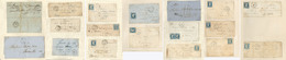 LETTRE Armée D'Orient. Collection 1854-1855. 18 Plis Ou Enveloppes, Cad Et Bureaux Divers. - TB - Collections