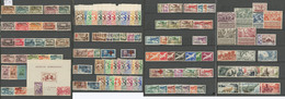 * Collection. 1906-1958 (Poste, PA, BF, Taxe), Valeurs Moyennes Et Séries Complètes, Assez Complète Dont Nomsbreux Ex ** - Other & Unclassified