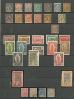 * Collection. 1892-1933 (Poste, Taxe, C.Px), Valeurs Et Séries Moyennes Dont Type Groupe Obl. - TB Ou B - Other & Unclassified