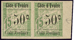 * Colis Postaux. "50" Avec Gros "0". No 5a, En Paire Bdf Avec Normal, Jolie Pièce. - TB - Other & Unclassified