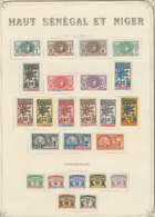 * HAUT-SENEGAL ET NIGER. Collection. 1906-1915 (Poste, Taxe), Complète. - TB - Other & Unclassified