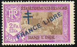 * France Libre. Surcharge Bleue. No 165a. - TB - Other & Unclassified
