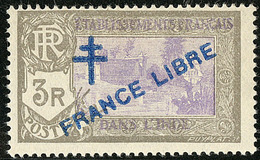 * France Libre. Surcharge Bleue. No 169a. - TB - Other & Unclassified