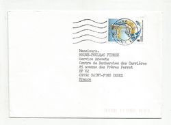 GRECE LETTRE POUR LA FRANCE 1992 - Marcophilie - EMA (Empreintes Machines)