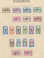 * OUBANGUI. Collection. 1915-1931 (Poste, Taxe), Complète. - TB - Other & Unclassified