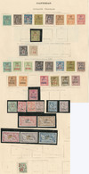 * Collection. 1894-1904 (Poste, Taxe), Valeurs Moyennes Et Séries Complètes Dont Des Ex Obl, + Divers Protectorat Britan - Other & Unclassified