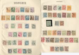 * HONGRIE. Collection. 1871-1946 (Poste, PA, Taxe, Service), Valeurs Moyennes Et Séries Complètes, Nombreux Ex Obl Au Dé - Other & Unclassified