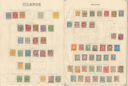 * ISLANDE. Collection. 1873-1939 (Poste, PA, Service), Valeurs Moyennes Et Séries Complètes, Des Ex Obl. - TB, B Ou Pd - Other & Unclassified