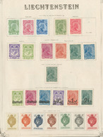 * LIECHTENSTEIN. Collection. 1912-1945 (Poste, PA, Taxe), Valeurs Moyennes Et Séries Complètes. - TB - Other & Unclassified
