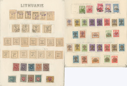 * LITUANIE. Collection. 1918-1940 (Poste, PA), Valeurs Moyennes Et Séries Complètes, Des Obl Au Début. - TB - Lithuania