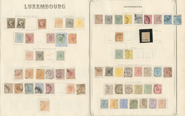* LUXEMBOURG. Collection. 1852-1947 (Poste, PA, Télégraphe, Occup. Allemande), Valeurs Moyennes Et Séries Complètes, Ex - Other & Unclassified
