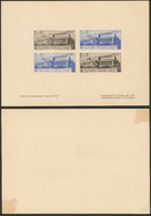 (*) Exposition Philatélique De Moscou 1932. Nos 469 (2) + 470 (2), En 1 Feuillet Cartonné 169 X 119mm, Avec Texte Sur 2 - Other & Unclassified