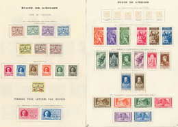 * VATICAN. Collection. 1929-1944 (Poste, PA, Taxe, CPx, Exprès), Complète Sauf Provisoire. - TB - Other & Unclassified