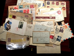 LETTRE 1880-1950, Plusieurs Centaines D'enveloppes, Majorité Europe En 2 Cartons, Tous états - Collections (with Albums)