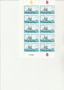 ST PIERRE ET MIQUELON   - FRAGMENT  FEUILLE DE 10TIMBRES N° 510 - ANNEE 1989  - - COTE : 14 € - Ongebruikt