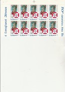 ST PIERRE ET MIQUELON   - FRAGMENT  FEUILLE DE 10 TIMBRES N° 483 - ANNEE 1987 - - COTE : 20 € - Ungebraucht