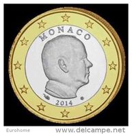 Monaco 2014    1 Euro Prins Albert   UNC Uit De Rol  UNC Du Rouleaux  !! - Monaco