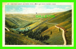 IDAHO - VIEW FROM SUMMIT, WHITEBIRD SPIRAL NORTH & SOUTH HIGHWAY - PHOTO  WESLEY ANDREWS - TRAVEL IN 1936 - - Autres & Non Classés