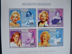 Rép. Dém. Du CONGO : RDC : 2006 : N°2426/29 ** ND IMPERF ONGETAND - 40,00€ -- MARILYN MONROE - Mint/hinged