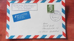 DDR-WU: Luftpost-Postkarte Mit 60 Pf Ulbricht Vom 2.10.90 -Letzttag DDR- Aus Dresden Knr: 1080 - Posta Aerea