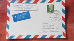 DDR-WU: Luftpost-Postkarte Mit 60 Pf Ulbricht Vom 2.10.90 -Letzttag DDR- Aus Dresden Knr: 1080 - Luchtpost