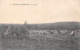 Thème: Agriculture. Battage. Moisson: Labourage Au Pays Normand   (voir Scan) - Fermes