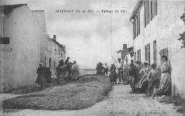 Thème: Agriculture. Battage. Moisson: Battage Du Blé  .  17   Rivedoux Ile De Ré  (voir Scan) - Fermes