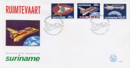 Surinam Suriname 1982 FDC Research And Peaceful Use Of Space - Amérique Du Sud