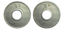 00211 GETTONE TOKEN JETON FICHA AMUSEMENT 3d (3 Old Pence) P.E. (Phonographic Equipment) - Other & Unclassified