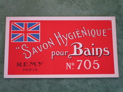 Savon Hygiénique Pour Bains N°705 - REMY - PARIS - Etiquetas