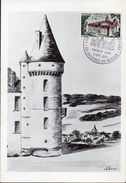 1- FRANCE Carte Maximum Yvert 1726 Bazoches Vauban - Sté Clamecynoise De Philatélie - 1970-79