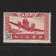 NIGER 1942 AERIEN  YVERT N°A10 NEUF MLH* - Ungebraucht