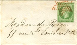 Etoile Rouge / N° 12 Sur Enveloppe Carte De Visite Locale. - SUP. - R. - 1853-1860 Napoléon III