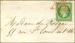 Etoile Rouge / N° 12 Sur Enveloppe Carte De Visite Locale. - SUP. - R. - 1853-1860 Napoleone III