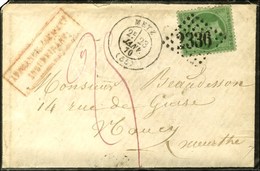 GC 2336 / N° 20 Càd T 17 METZ (55) 23 JANV. 70 Sur Lettre Locale Insuffisamment Affranchie Taxée 25. - TB / SUP. - 1862 Napoleon III