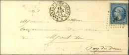Losange PSG / N° 22 Càd PARIS A ST GERM. DES FOS. / A Sur Lettre Avec Texte Pour Le Mont D'Or. 1864. - SUP. - 1862 Napoléon III