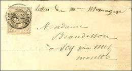 Càd T 15 NANCY (52) / N° 27 Gris Lilas Sur Bande D'imprimé Pour Scy Près Metz. 1863. - TB / SUP. - 1863-1870 Napoléon III Con Laureles