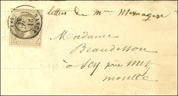 Càd T 15 NANCY (52) / N° 27 Gris Lilas Sur Bande D'imprimé Pour Scy Près Metz. 1863. - TB / SUP. - 1863-1870 Napoleon III With Laurels