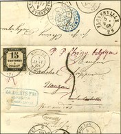 Lettre Avec Texte Daté De Charleville Le 2 Janvier 1868, Adressée à Mouzon Et Réexpédiée En Belgique. Càd T 15 MOUZON (7 - 1859-1959 Covers & Documents