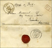 Càd PARIS / AUTEUIL 21 SEPT. 70 6e Levée + P.P. Rouge Sur Lettre Avec Mention Manuscrite '' Armée De Paris Pour Brioude - Guerra De 1870