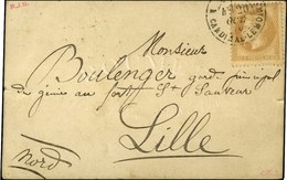 Càd PARIS / R. CARDINAL LEMOINE 20 OCT. 70 / N° 29 Sur Carte Pour Lille Sans Càd D'arrivée. LE GARIBALDI Probable. - SUP - Guerre De 1870