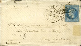 Etoile 31 / N° 29 Càd PARIS / CORPS LEGISLATIF (rare) 19 SEPT. 70 Sur Lettre Pour Putanges. Au Verso, Càd De Passage CHE - Guerra De 1870