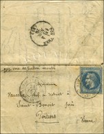 Càd ARMEE FRANCAISE / QUARTr Gl 24 OCT. 70 Sur Lettre Avec Texte Daté Rond Point De Courbevoie Le 23 Octobre 1870 Pour P - Guerre De 1870