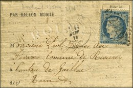 GC 2516 / N° 37 Càd T 17 MONTREUIL-S-BOIS (60) 11 NOV. 70 Sur Lettre PAR BALLON MONTE Pour Gaillac Du Tarn Sans Càd D'ar - Krieg 1870