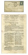 Etoile 19 / N° 37 Càd PARIS / BT RICHARD LENOIR 10 NOV. 70 Sur Journal Poste N° 2 Pour Rouen Sans Càd D'arrivée. Courrie - Krieg 1870