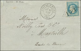 Lettre Avec Texte Daté De Paris Le 8 Mai 1871 Remise Par Passeur Au Bureau D'Epinay Sur Seine Pour Marseille, GC 1403 / - Krieg 1870