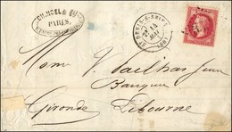 Lettre Avec Texte Daté De Paris Le 13 Mai 1871 Pour Libourne Remise Par Passeur Au Bureau De St Denis-s-Seine. GC 3568 / - War 1870